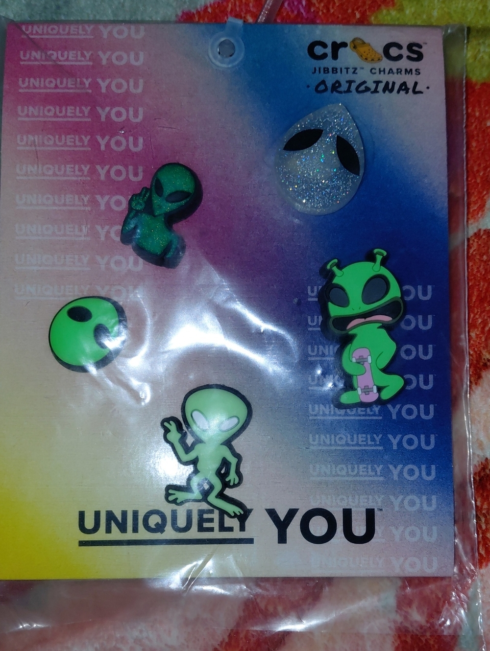 CROCS Green Alien Jibbitz Charm Pack